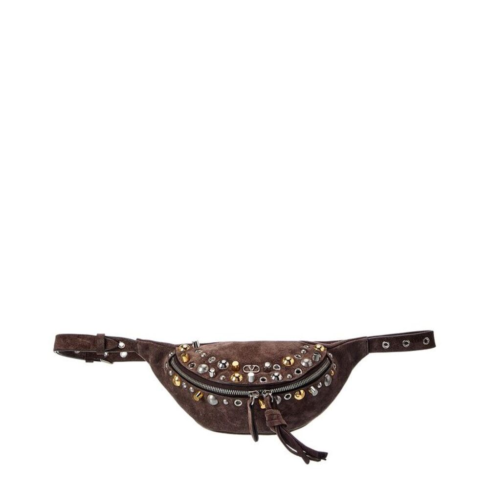 Valentino Vlogo Suede Belt Bag